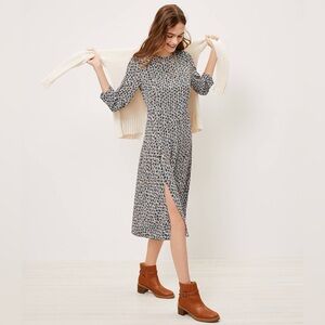 Loft Long Sleeve Midi‎ Dress